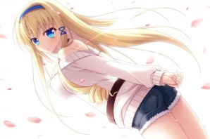 Аниме блондинки милые