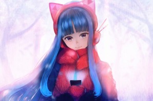 Аниме шапка с ушками