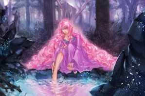 Аниме принцесса с розовыми волосами