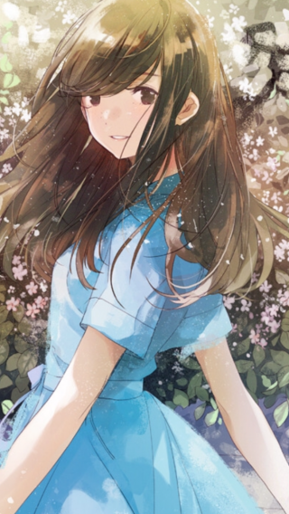 Аниме арты девушек с коричневыми волосами