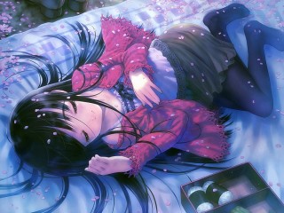 Аниме девушка спокойная