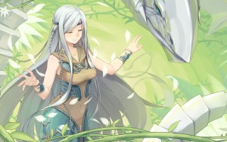 Аниме девушки эльфы с белыми волосами