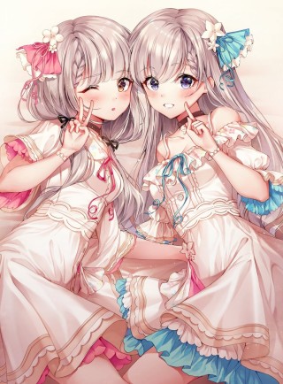 Аниме девочки сёстры