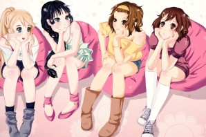 Аниме группа девушек