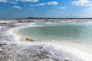 Соленое озеро в Астраханской области