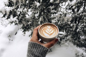 Доброе зимнее утро кофе