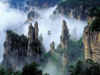 Летающие горы в Китае