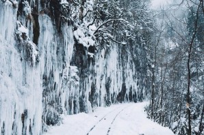 Гуамское ущелье зима