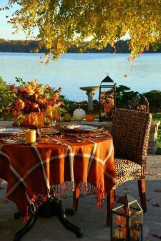 Осенняя сервировка стола