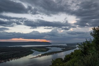 Волга и Кама слияние