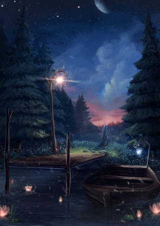 Пейзаж ночь