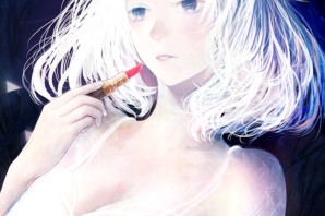 Беловолосая девушка арт