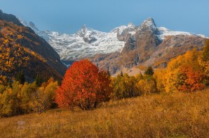 Домбай осенью