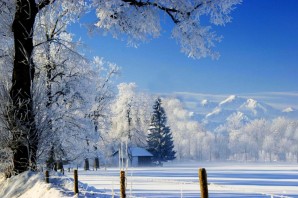 Красивые пейзажи природы зима