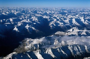 Уральские горы с самолета