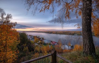 Волга осенью