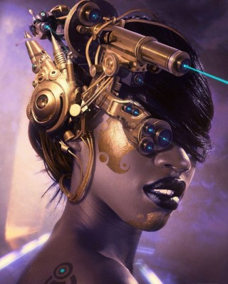 Арты в стиле киберпанк