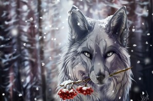 Красивые арты волков