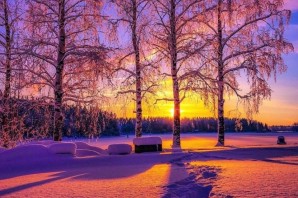 Зимний рассвет картинки