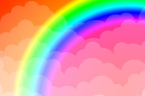 Нежный радужный фон