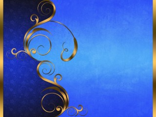 Сине золотой фон