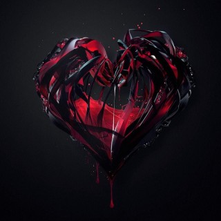 Черное разбитое сердце