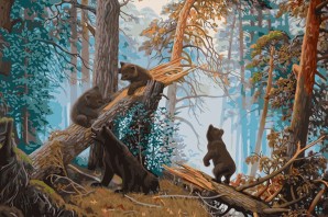 Мишки в сосновом бору