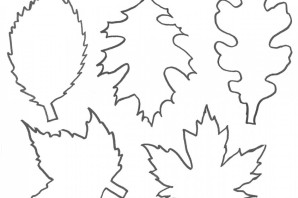 Трафарет листочка