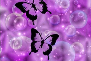 Фиолетовые бабочки