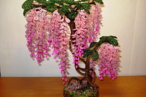 Глициния из бисера