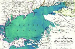 Глубина азовского моря