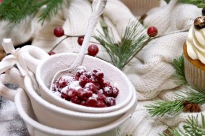 Десерт зимние ягоды