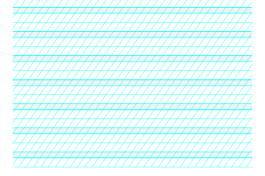 Косая узкая линейка