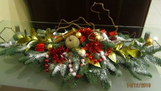 Новогодняя экибана