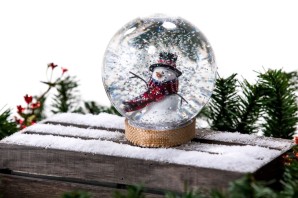Новогодний снежный шар