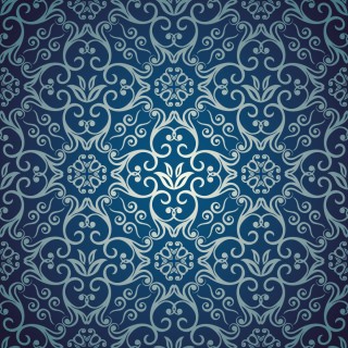 Фон синий с узорами