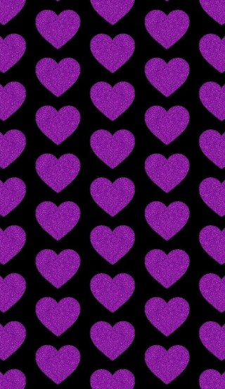 Фиолетовый фон с сердечками