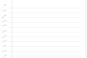 Листок в линейку