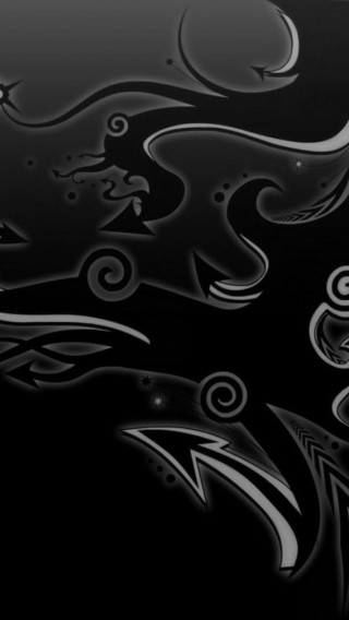 Классные черные обои на телефон