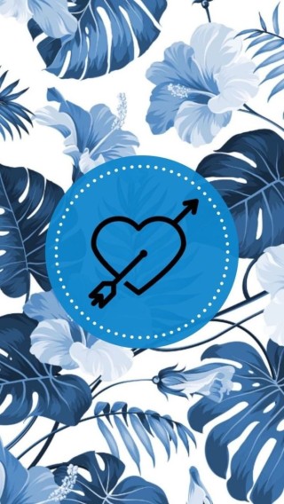 Нежно голубые обои на телефон