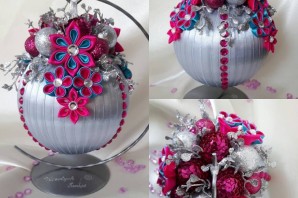 Поделка новогодний шар