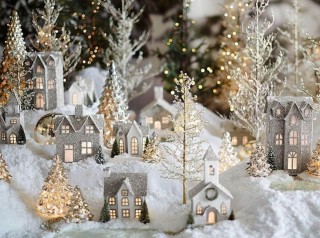 Зимний домик поделка