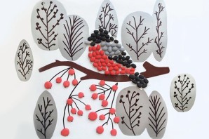 Зимние поделки из пластилина