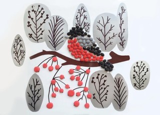 Зимние поделки из пластилина