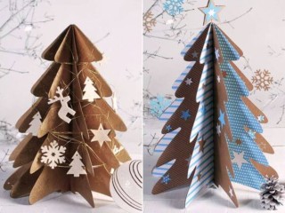 Новогодние поделки из картона своими руками