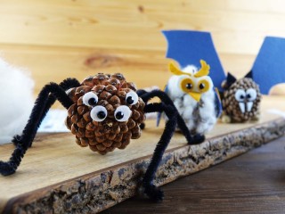 Детские поделки из шишек