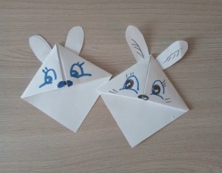 Поделка заяц из бумаги своими руками
