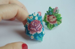 Поделки колечки из бисера