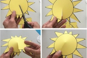 Поделка солнце из бумаги