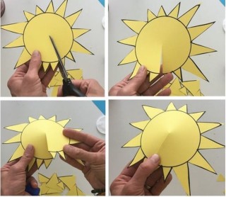 Поделка солнце из бумаги